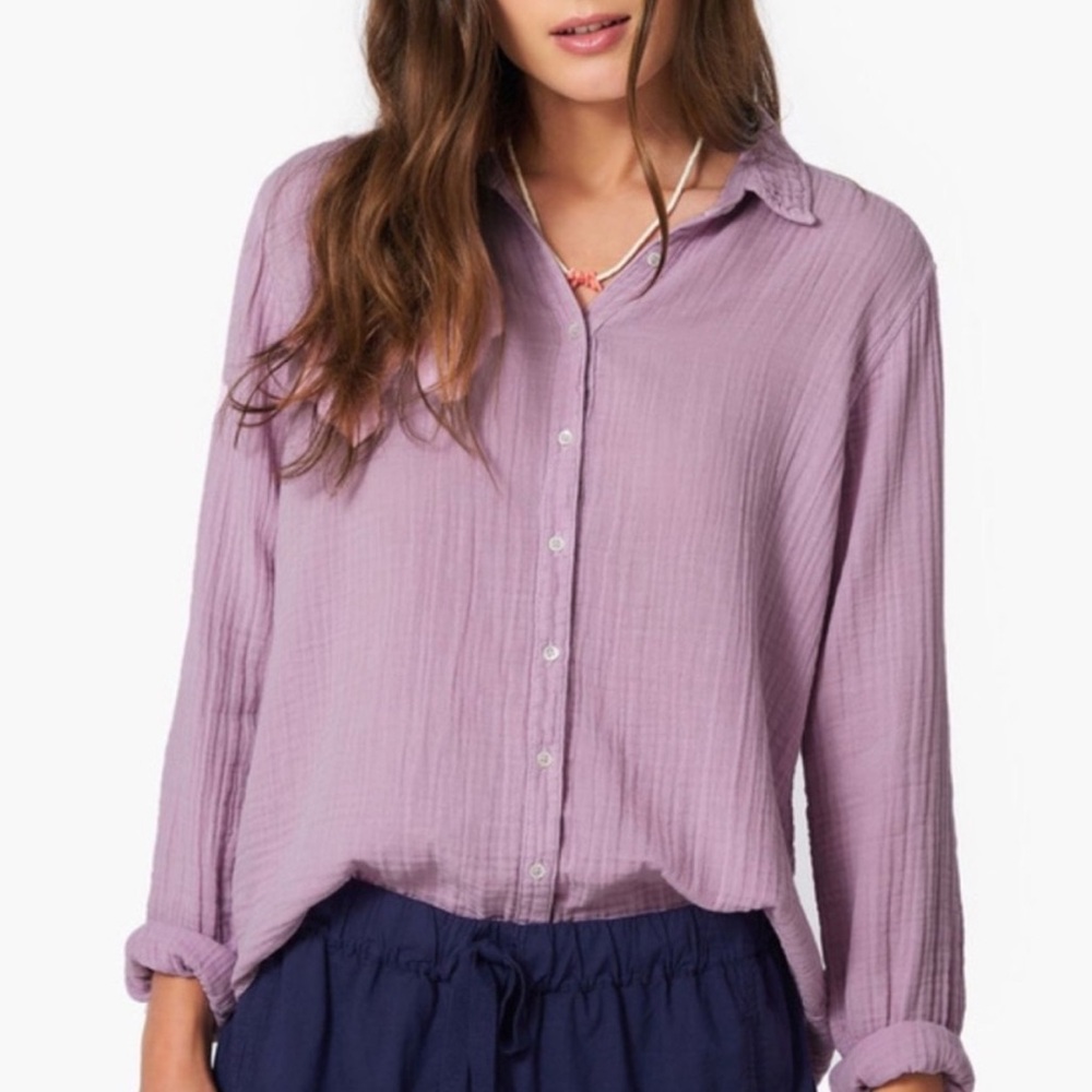 EUC Xirena Light Purple Beau Button-Down Women's Top Medium